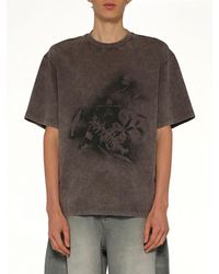 Feng Chen Wang - Spray Painted Plant T-Shirt - Lyst