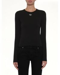 DIESEL - T-Uncutieslong-Ls-Od Ls T-Shirt - Lyst