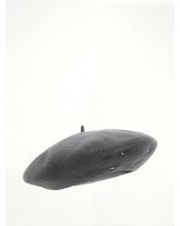 Maison Margiela - 4-Stitch Wool Beret Hat - Lyst