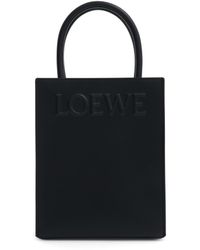 Loewe - A5 Leather Tote Bag - Lyst