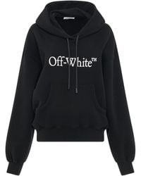 Off-White c/o Virgil Abloh - Big Logo Bookish Oversize Hoodie, 100% Cotton - Lyst