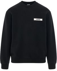 Jacquemus - Gros Grain Logo Sweatshirt, Long Sleeves, , 100% Cotton, Size: Large - Lyst