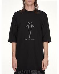 Rick Owens - Pentagram Jumbo Ss T-Shirt - Lyst