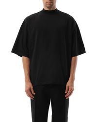 Jil Sander - Mock Neck T-Shirt, Short Sleeves, 100% Cotton, Size: Small - Lyst