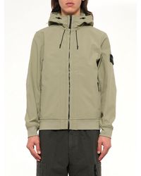 Stone Island - Q100004 Soft Shell Hooded Jacket - Lyst