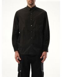 Sacai - Cotton Poplin Nylon Shirt - Lyst
