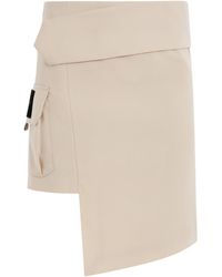 Off-White c/o Virgil Abloh - Toybox Dry Wool Pocket Skirt, , 100% Wool - Lyst