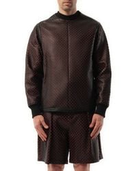 Givenchy - Leather Sweatshirt, 100% Leather, Size: Medium - Lyst