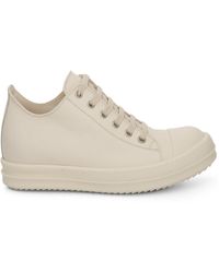 Rick Owens - Strobe Low Top Leather Sneakers, , 100% Leather - Lyst
