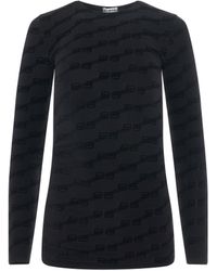 Balenciaga - 'Bb Licensing Top, Long Sleeves, , Size: Small - Lyst