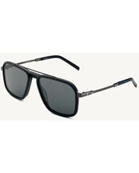 Hublot - Matte Squared Sunglasses With Gradient Smoke Lens - Lyst
