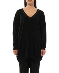 Givenchy - Embroidered Strass V-Neck - Lyst
