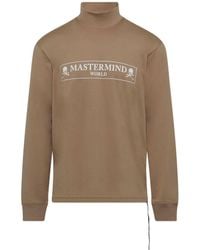 Mastermind Japan - Boxed Logo Hi Neck Long Sleeve T-Shirt, 100% Cotton - Lyst