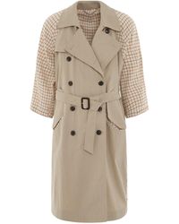 Maison Margiela - Double Breasted Trench Coat, Long Sleeves, , 100% Cotton - Lyst