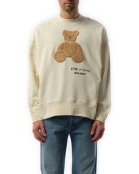 Palm Angels - Bear, Long Sleeves, Off/, 100% Cotton - Lyst