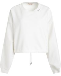 Marni - Boxy Neck Logo Sweatshirt, Long Sleeves, , 100% Cotton - Lyst