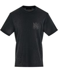 Amiri - Ma Logo Shotgun T-Shirt, Short Sleeves, Faded, 100% Cotton, Size: Large - Lyst
