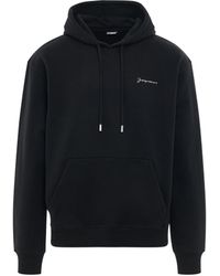 Jacquemus - Brode Embroidered Logo Hoodie, Long Sleeves, , 100% Cotton - Lyst