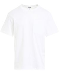 Loewe - 'Anagram Logo Embroidered Relax Fit T-Shirt, Short Sleeves, , 100% Cotton, Size: Small - Lyst