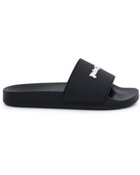Palm Angels - New Logo Pool Slider Sandals, /, 100% Rubber - Lyst