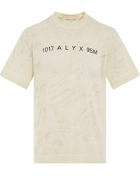 1017 ALYX 9SM - Translucent Graphic Short Sleeve T-Shirt, Round Neck, Short Sleeves, Off, 100% Cotton, Size: Medium - Lyst