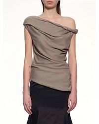 Entire studios - Jersey Twist Top - Lyst