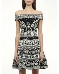 McQueen - Floral Jacq Dress - Lyst