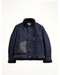 Sacai - X Levi's Sherpa Denim Jacket - Lyst