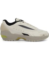 A_COLD_WALL* - Vector Runner Sneakers, Bone/Volt, 100% Leather - Lyst