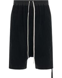 Rick Owens - Drawstring Pods Shorts, , 100% Cotton, Size: Medium - Lyst