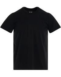 Rick Owens - Short Level T-Shirt, Short Sleeves, , 100% Cotton, Size: Large - Lyst