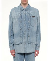 Feng Chen Wang - Fcw X Lee Denim Shirt - Lyst