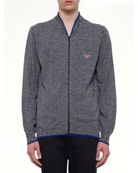 KENZO - Tiger Zip Cardigan - Lyst