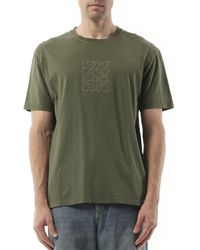 Loewe - Faded Anagram T-Shirt, Short Sleeves, 100% Cotton, Size: Small - Lyst