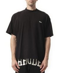 Rhude - Classique Mock Neck T-Shirt, Short Sleeves, 100% Cotton, Size: Small - Lyst