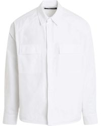 Juun.J - Front Pocket Hem String Shirt, Long Sleeves, 100% Cotton - Lyst