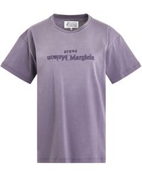 Maison Margiela - Cotton Jersey Logo T-Shirt, Short Sleeves, , 100% Cotton - Lyst