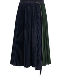 Sacai - Cotton Zipper Skirt, , 100% Cotton - Lyst
