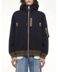 Sacai - Sponge Sweat Hoodie, 100% Polyester - Lyst