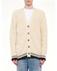 Ami Paris - Cardigan With Adc And Patch - Lyst