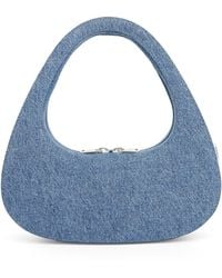 Coperni - Denim Baguette Swipe Bag, Washed, 100% Cotton - Lyst