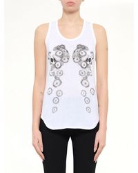 McQueen - Pom Skull T-Shirt - Lyst