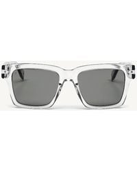 Hublot - Square Acetate Sunglasses With Solid Smoke Lens - Lyst