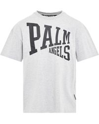 Palm Angels - College T-Shirt, Short Sleeves, , 100% Cotton, Size: Medium - Lyst