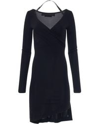 Off-White c/o Virgil Abloh - Fluid Jersey Twisted Long Sleeve Dress - Lyst