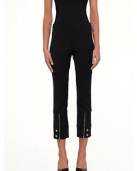 McQueen - Fitted Zip Pants - Lyst