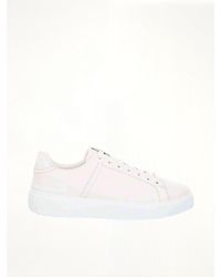 Balmain - B Court Calfskin Sneakers, , 100% Calf Leather - Lyst
