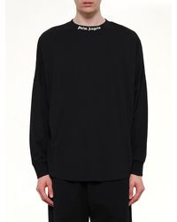 Palm Angels - Classic Logo Over T-Shirt L/S - Lyst