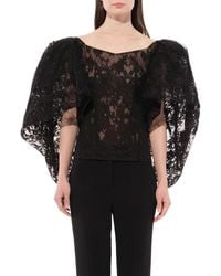 Givenchy - Lace Puffy Cape Corset - Lyst
