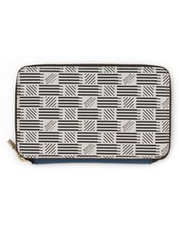 Moreau - Compact Zip Wallet, , 100% Leather - Lyst